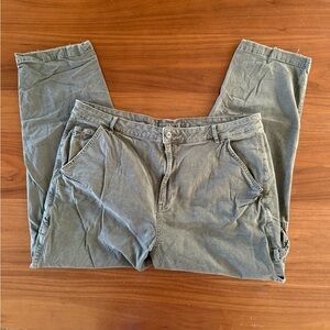 American Eagle Outfitters Olive High Rise Boyfriend Pants